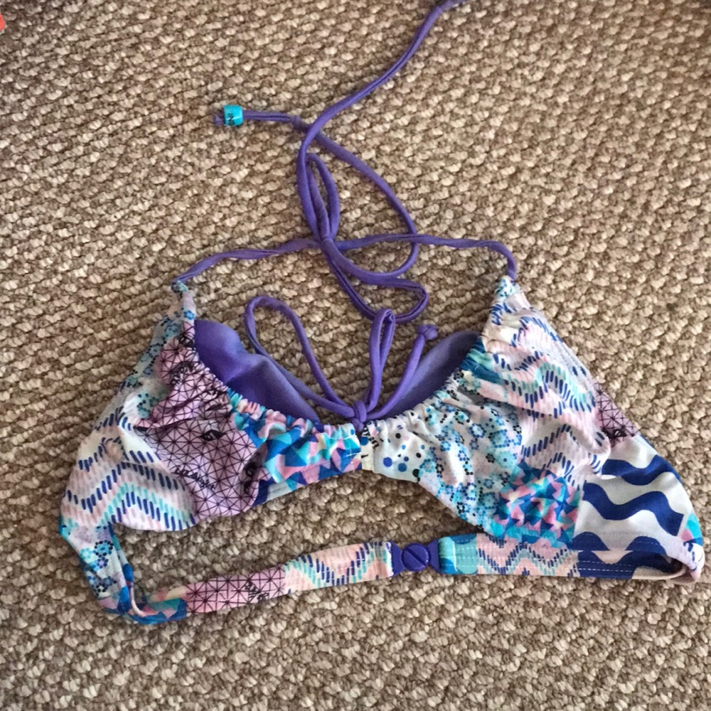 Urban Outfitters multicolored halter bikini top